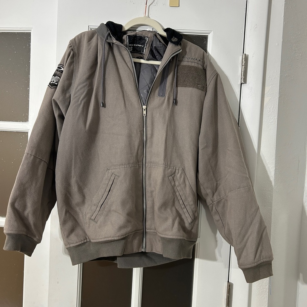 Vintage Oakley Military Bomber/Chore Jacket hooded men’s Large quilted